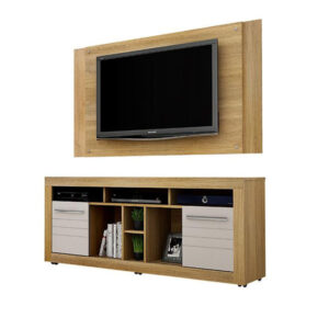 Rack com Painel Firenze Cor Madeira