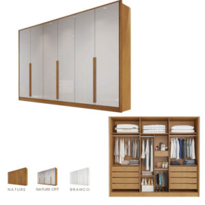 Guarda Roupa Casal 6 Portas Ibiza