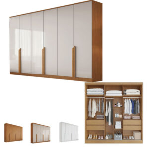 Guarda Roupa Casal 6 Portas Bianca