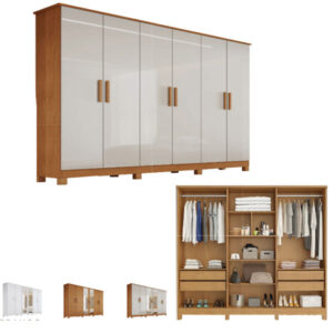 Guarda Roupa Casal 6 Portas Nina